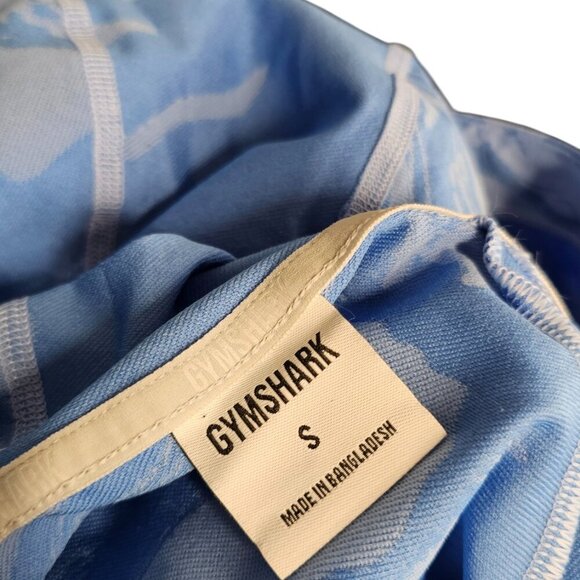 Gymshark Womens Power Hoodie, Cropped, Cinch Front, Long Sleeve, Blue, Small - Picture 7 of 7